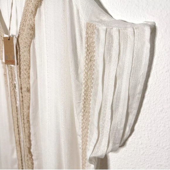 Anthropologie Surf Gypsy bohemian boho crochet swimsuit cover up tunic size M - Picture 6 of 12